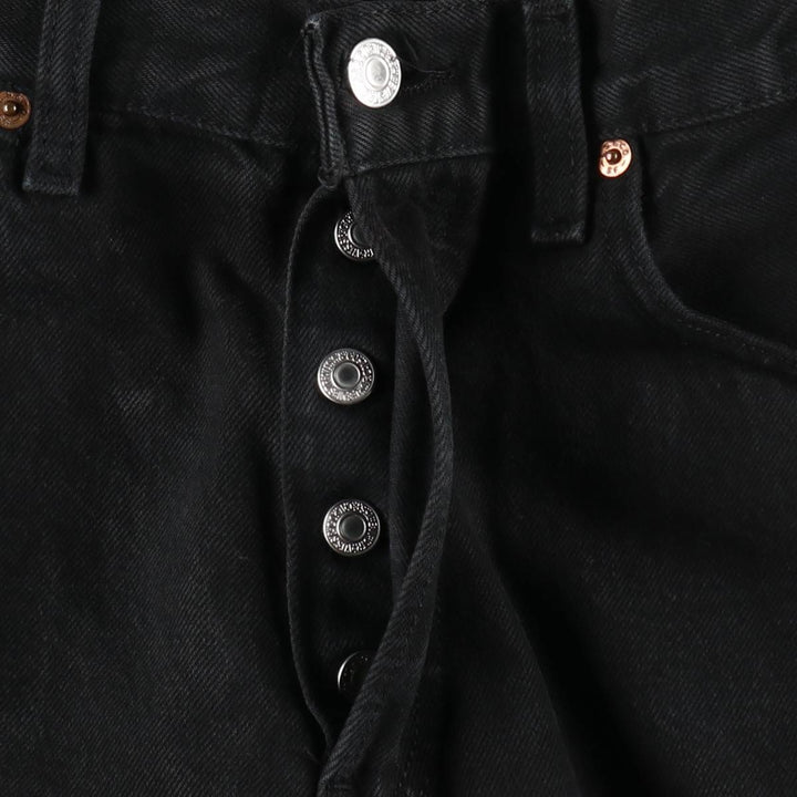 Levi's 501 Black Denim Straight Denim Pants for Men, W33 equivalent cotton black type Vintage Second Hand