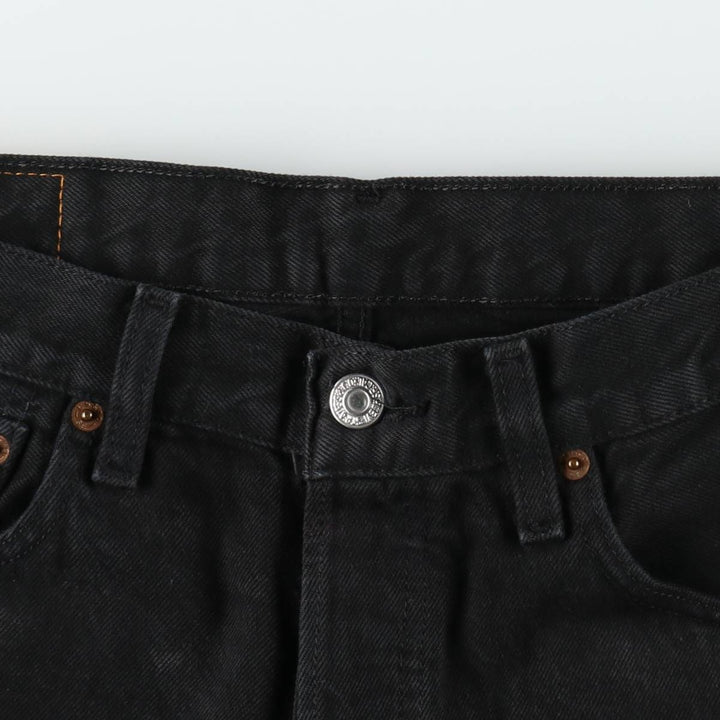 Levi's 501 Black Denim Straight Denim Pants for Men, W33 equivalent cotton black type Vintage Second Hand