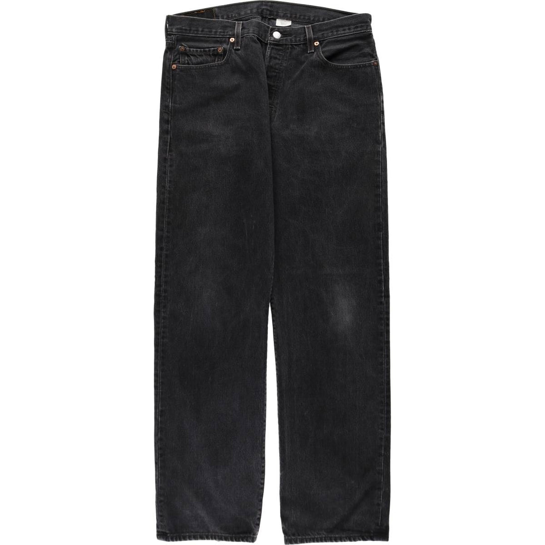 00'S Levi's 501 Black Denim Straight Denim Pants Men's W34 cotton black type Vintage Second Hand