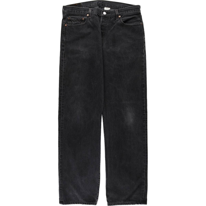 00'S Levi's 501 Black Denim Straight Denim Pants Men's W34 cotton black type Vintage Second Hand