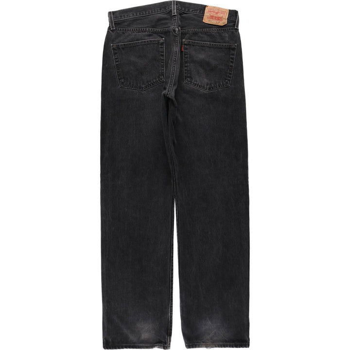 00'S Levi's 501 Black Denim Straight Denim Pants Men's W34 cotton black type Vintage Second Hand