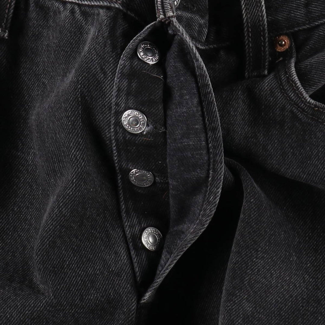00'S Levi's 501 Black Denim Straight Denim Pants Men's W34 cotton black type Vintage Second Hand