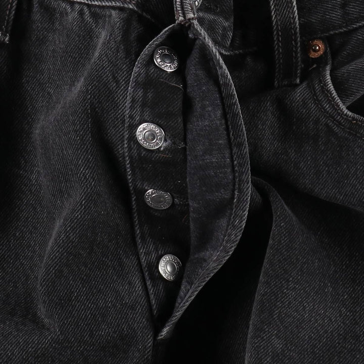 00'S Levi's 501 Black Denim Straight Denim Pants Men's W34 cotton black type Vintage Second Hand