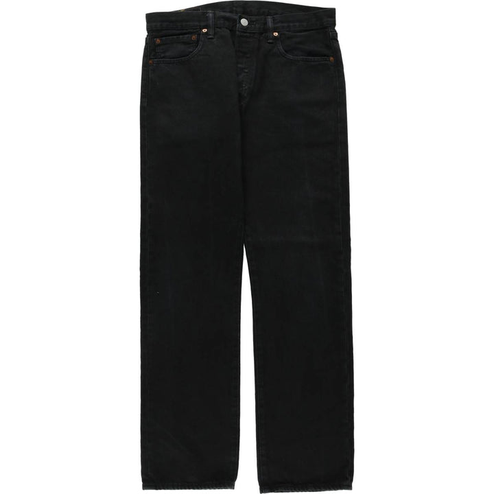 Levi's 501 Black Denim Straight Denim Pants for Men, W34 equivalent cotton black type Vintage Second Hand