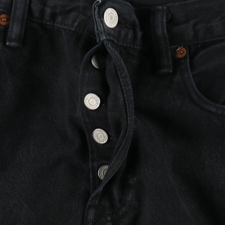 Levi's 501 Black Denim Straight Denim Pants for Men, W34 equivalent cotton black type Vintage Second Hand