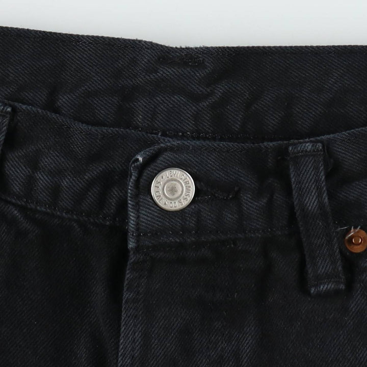 Levi's 501 Black Denim Straight Denim Pants for Men, W34 equivalent cotton black type Vintage Second Hand