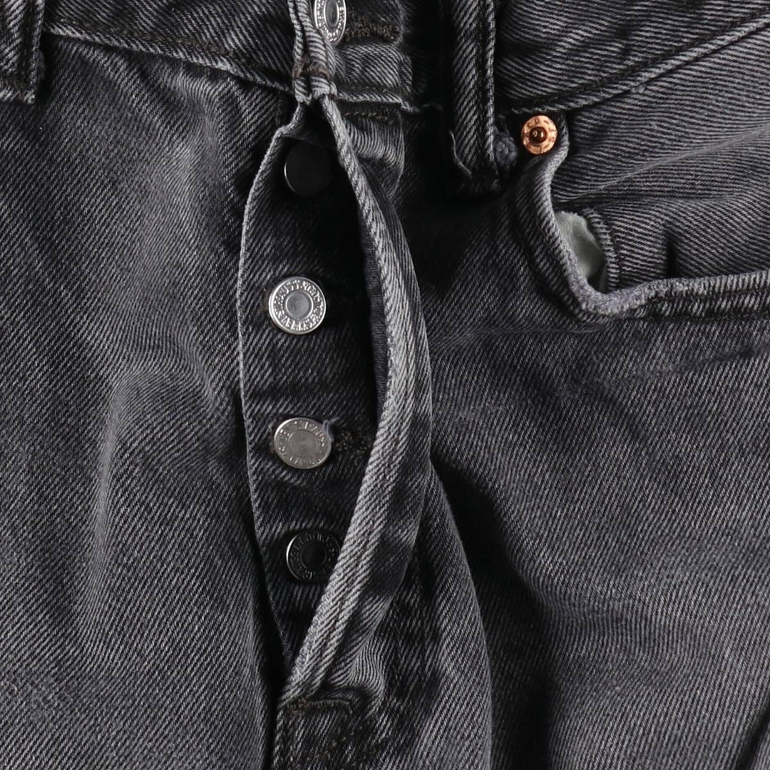 Levi's 501 Black Denim Straight Denim Pants for Men, W34 equivalent cotton black type Vintage Second Hand