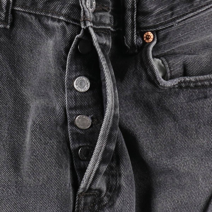 Levi's 501 Black Denim Straight Denim Pants for Men, W34 equivalent cotton black type Vintage Second Hand