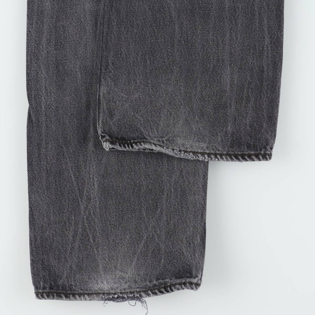 Levi's 501 Black Denim Straight Denim Pants for Men, W34 equivalent cotton black type Vintage Second Hand
