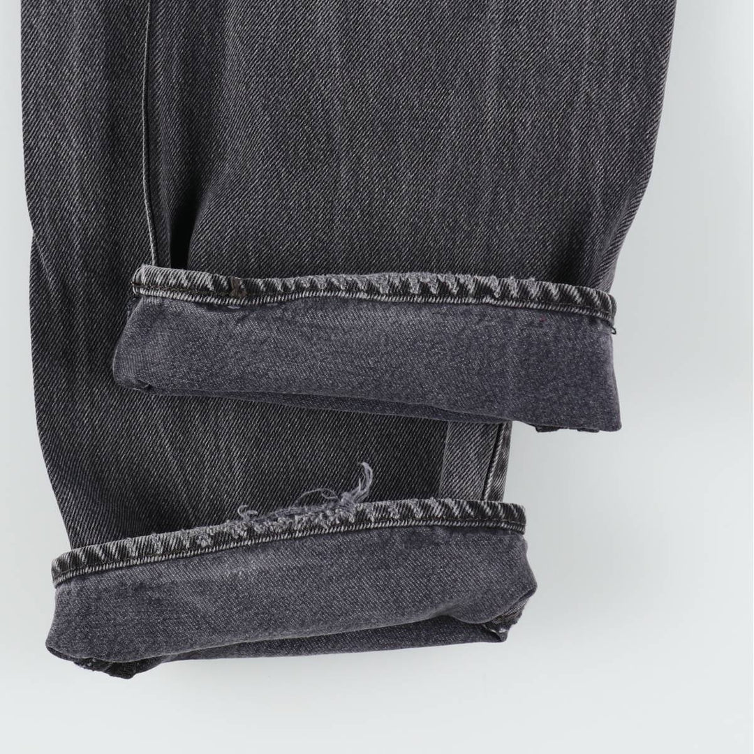 Levi's 501 Black Denim Straight Denim Pants for Men, W34 equivalent cotton black type Vintage Second Hand