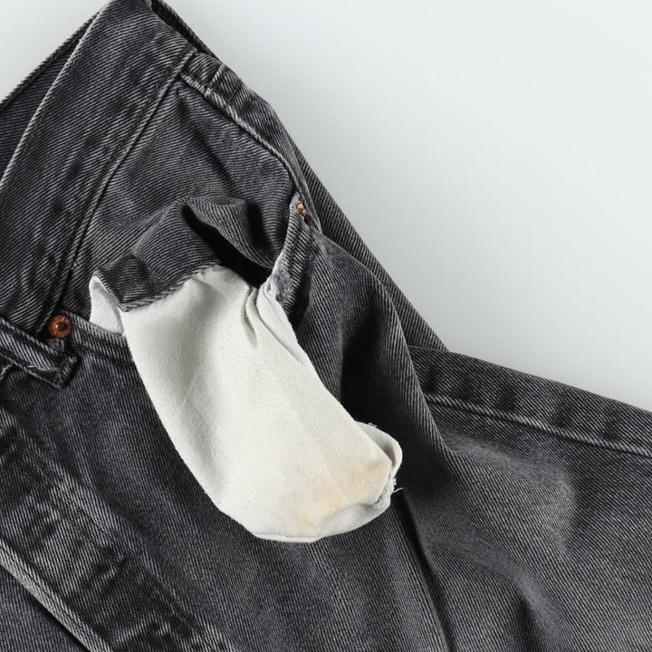 Levi's 501 Black Denim Straight Denim Pants for Men, W34 equivalent cotton black type Vintage Second Hand