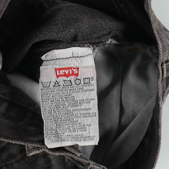 1990'S Levi's 501-0145 Black Denim Straight Leg Jeans, Men's Size W33 (approx.), Vintage cotton black type Vintage Second Hand
