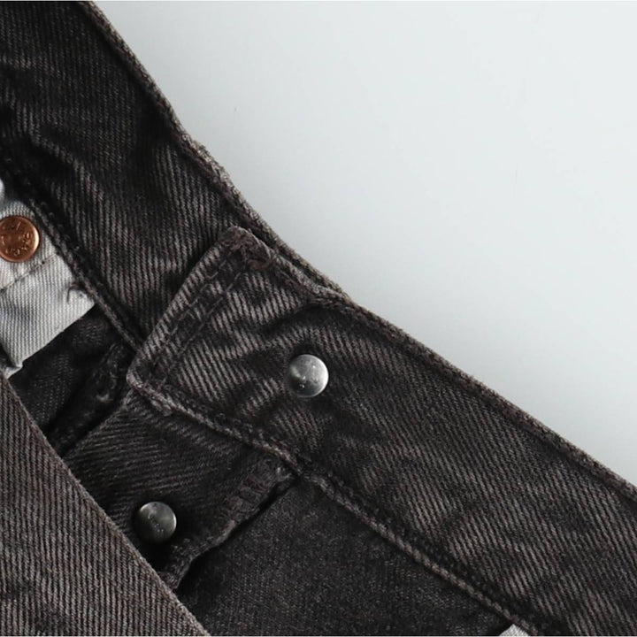 1990'S Levi's 501-0145 Black Denim Straight Leg Jeans, Men's Size W33 (approx.), Vintage cotton black type Vintage Second Hand