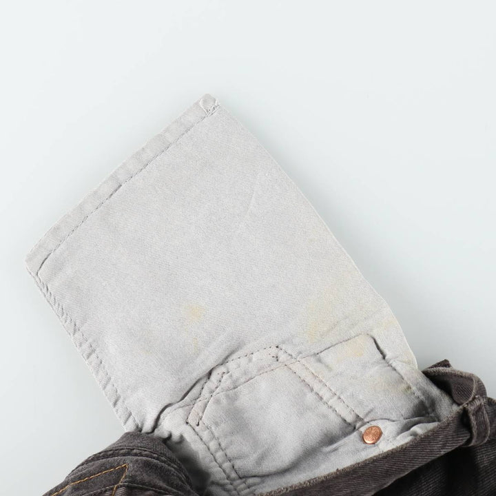 1990'S Levi's 501-0145 Black Denim Straight Leg Jeans, Men's Size W33 (approx.), Vintage cotton black type Vintage Second Hand