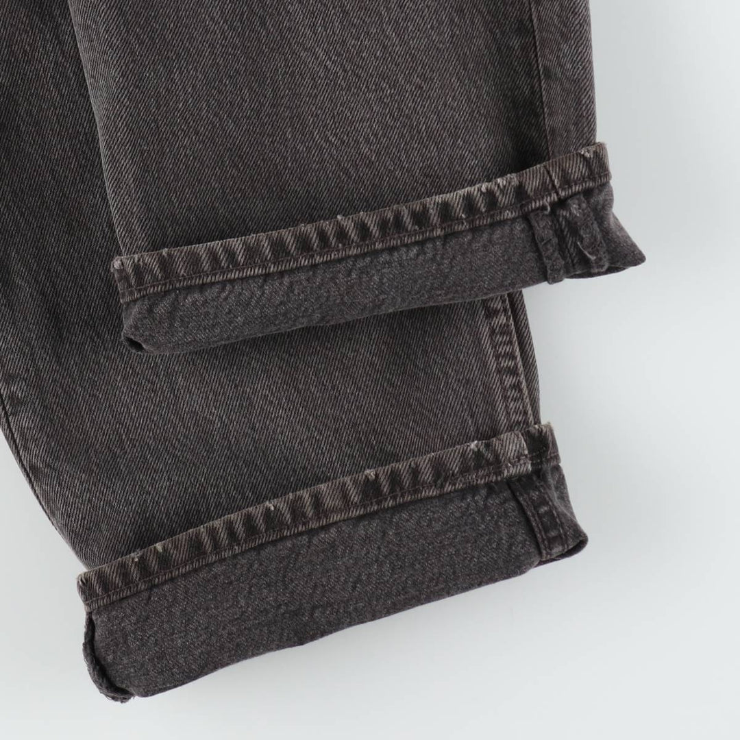 1990'S Levi's 501-0145 Black Denim Straight Leg Jeans, Men's Size W33 (approx.), Vintage cotton black type Vintage Second Hand