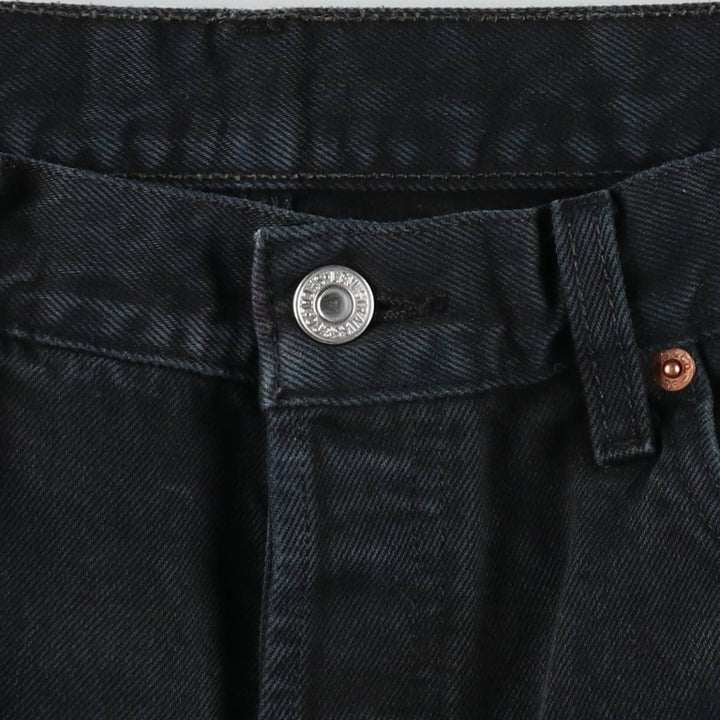 1990'S Levi's 501-0165 Black Denim Straight Leg Jeans, Men's Size W33 (approx.), Vintage cotton black type Vintage Second Hand