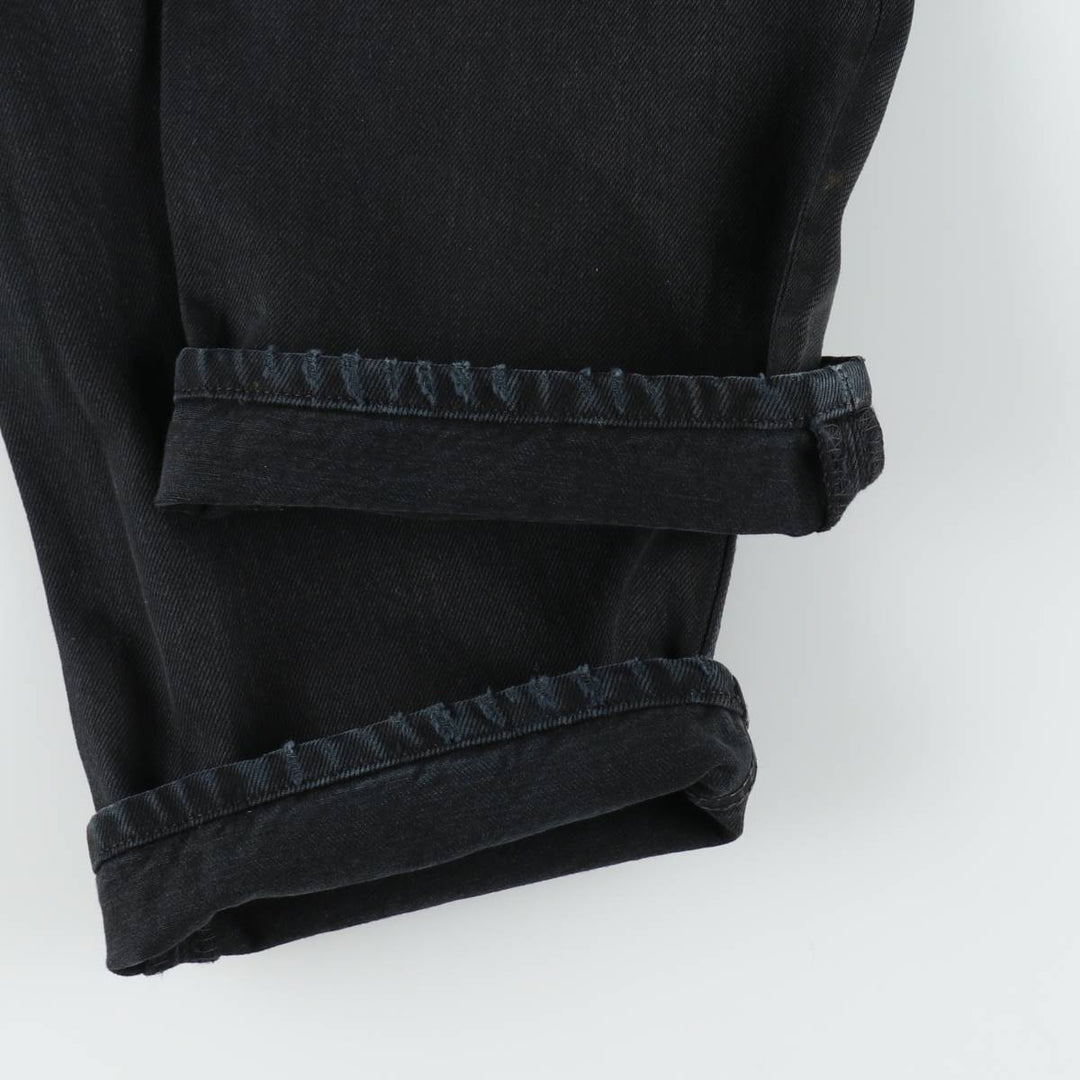 1990'S Levi's 501-0165 Black Denim Straight Leg Jeans, Men's Size W33 (approx.), Vintage cotton black type Vintage Second Hand