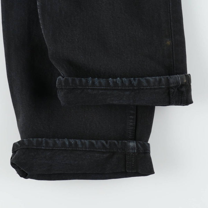 1990'S Levi's 501-0165 Black Denim Straight Leg Jeans, Men's Size W33 (approx.), Vintage cotton black type Vintage Second Hand