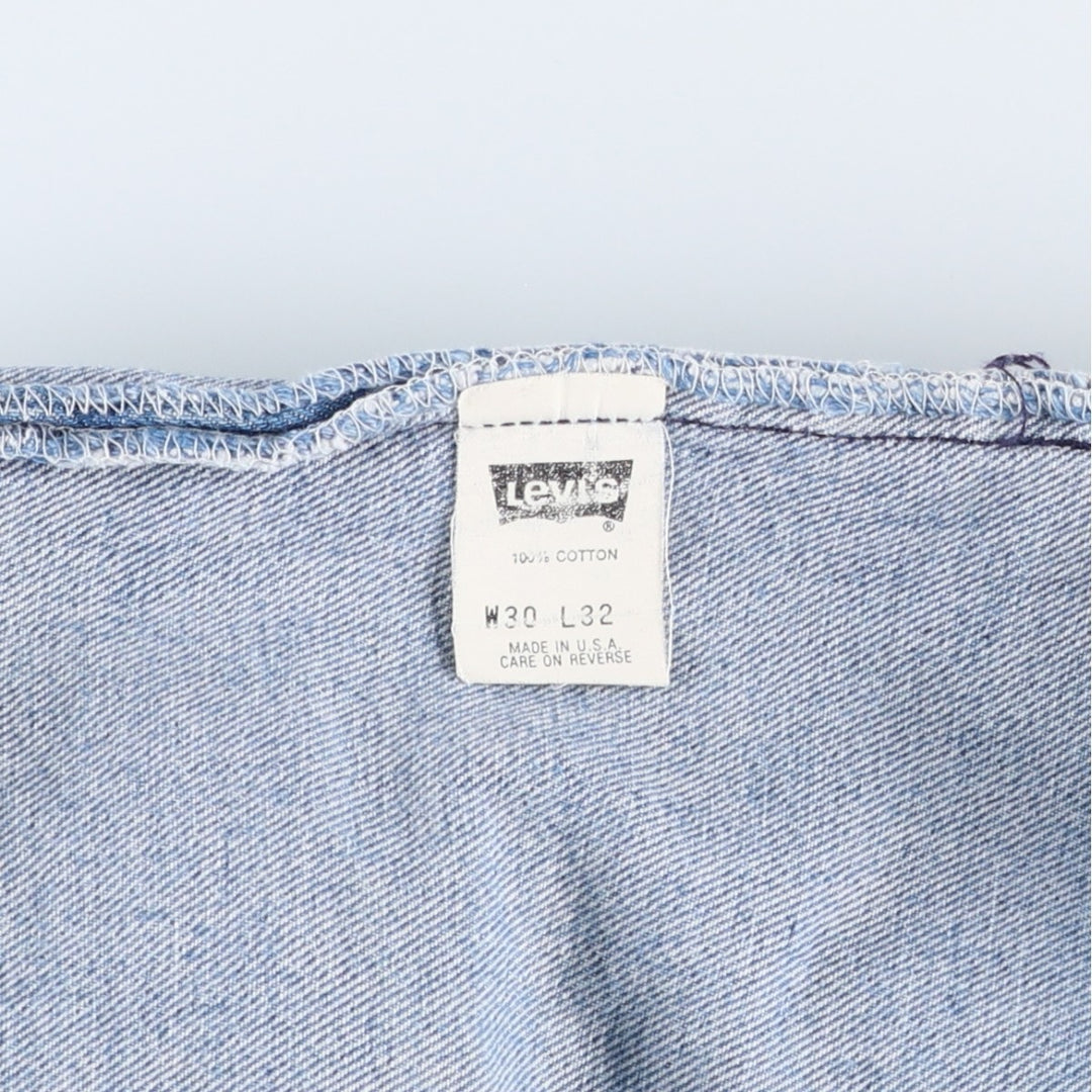 90'S Levi's 501-0191 Straight Denim Pants Made in USA Men's W30 Vintage cotton blue type Vintage Second Hand