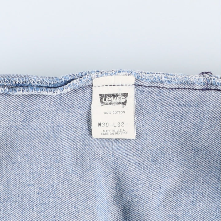 90'S Levi's 501-0191 Straight Denim Pants Made in USA Men's W30 Vintage cotton blue type Vintage Second Hand