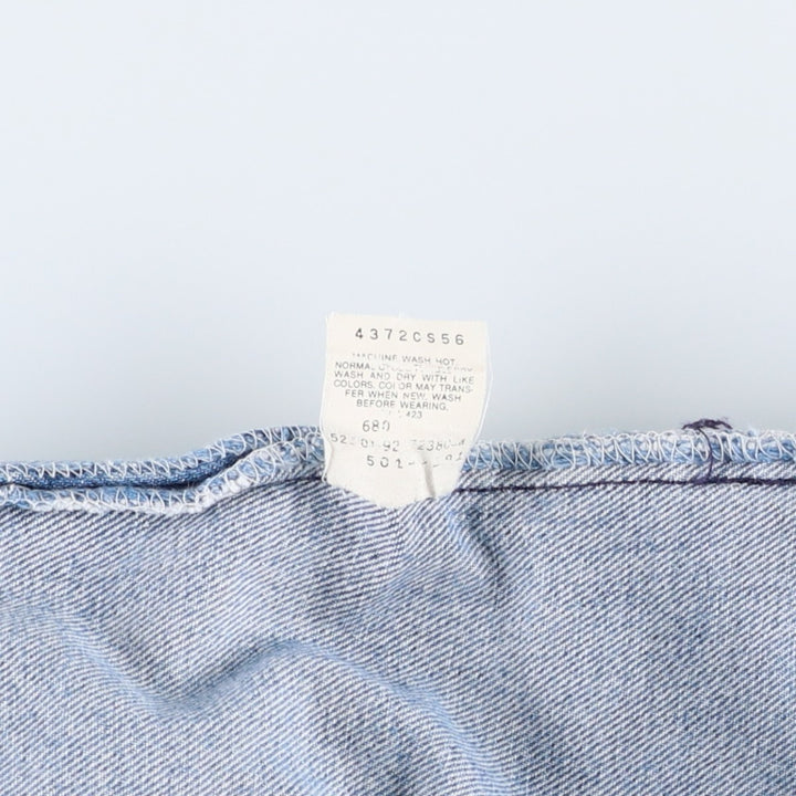 90'S Levi's 501-0191 Straight Denim Pants Made in USA Men's W30 Vintage cotton blue type Vintage Second Hand