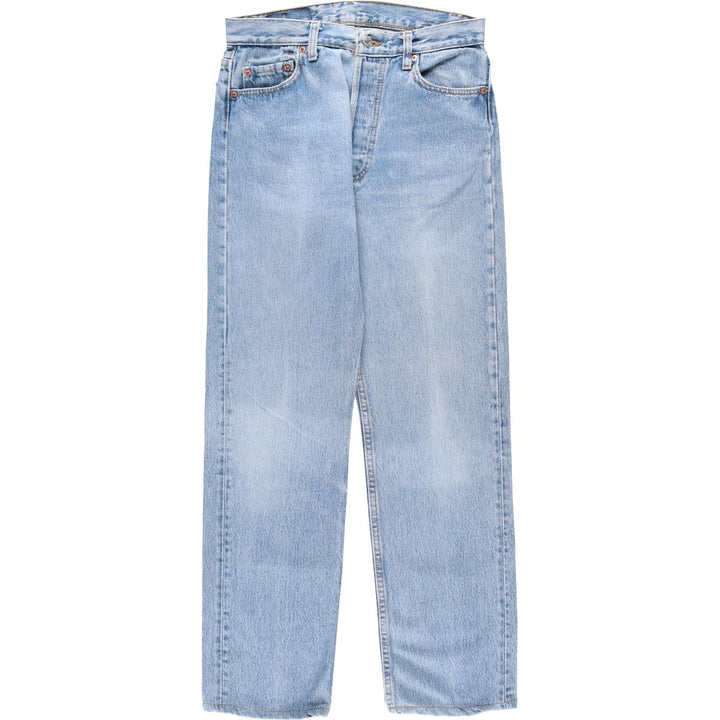 90'S Levi's 501-0191 Straight Denim Pants Made in USA Men's W29 Vintage cotton Blue type light blue Vintage Second Hand