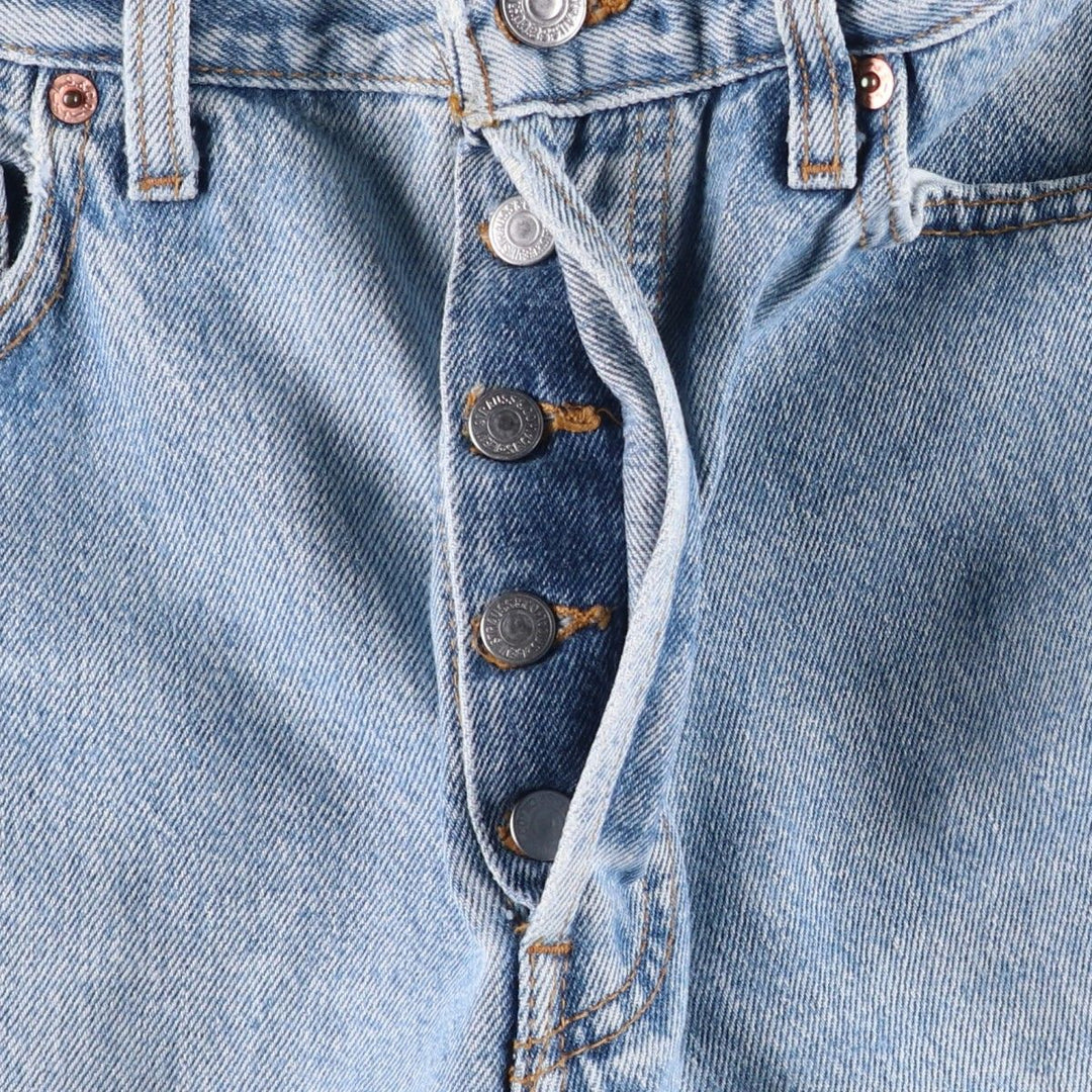 90'S Levi's 501-0191 Straight Denim Pants Made in USA Men's W29 Vintage cotton Blue type light blue Vintage Second Hand