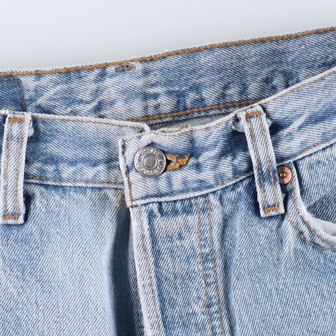 90'S Levi's 501-0191 Straight Denim Pants Made in USA Men's W29 Vintage cotton Blue type light blue Vintage Second Hand