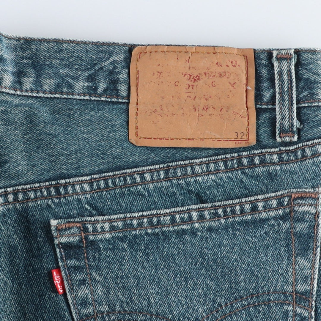 1990'S Levi's 501-0614 Straight Denim Pants, Made in USA, Men's Size W35 (approx.), Vintage cotton navy blue type Vintage Second Hand