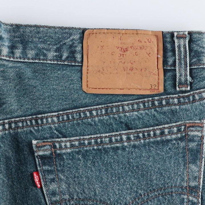 1990'S Levi's 501-0614 Straight Denim Pants, Made in USA, Men's Size W35 (approx.), Vintage cotton navy blue type Vintage Second Hand