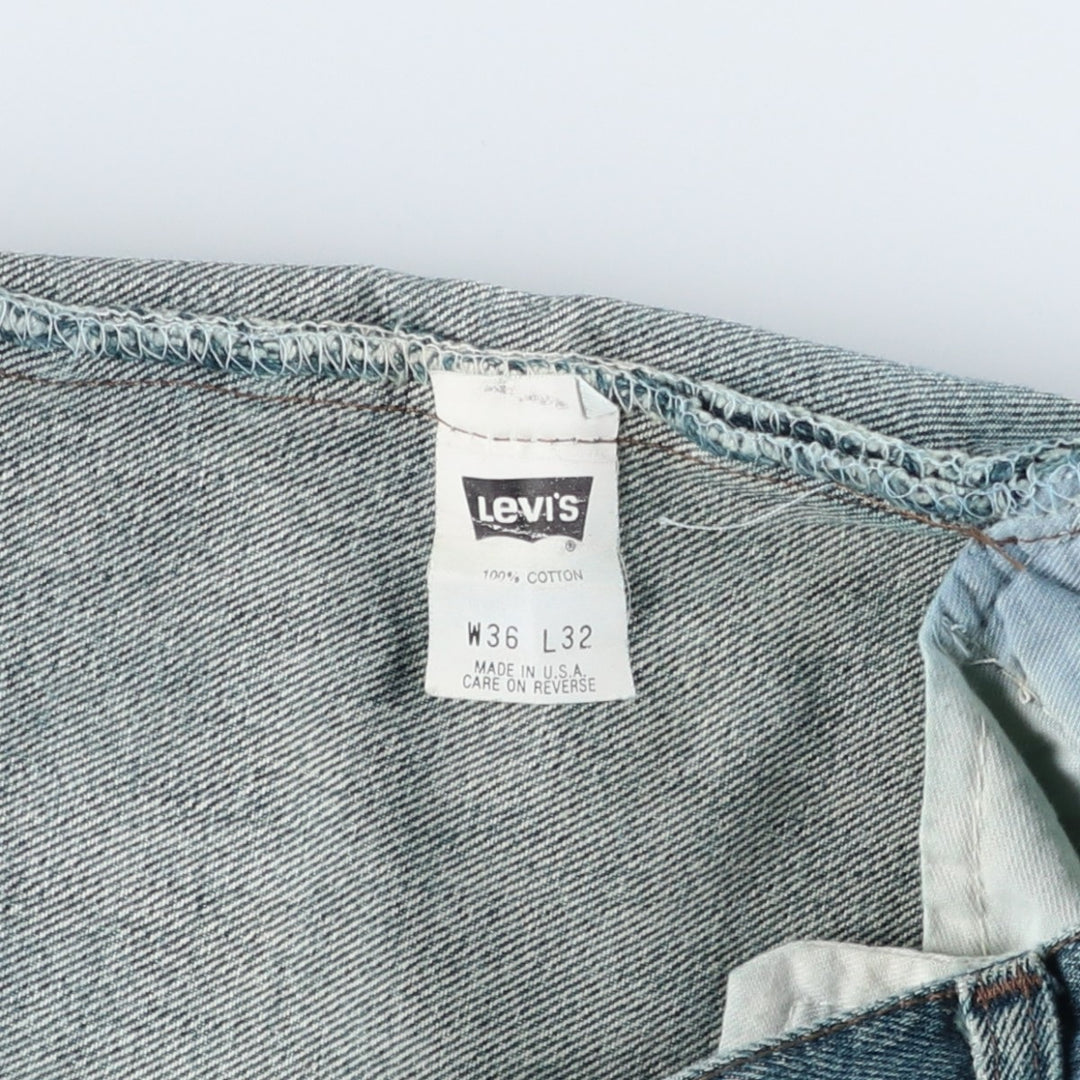 1990'S Levi's 501-0614 Straight Denim Pants, Made in USA, Men's Size W35 (approx.), Vintage cotton navy blue type Vintage Second Hand