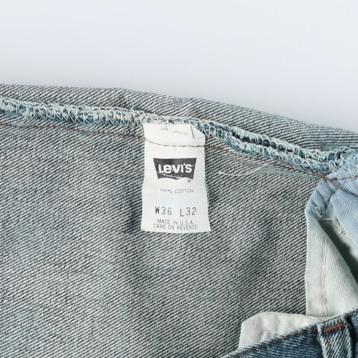 1990'S Levi's 501-0614 Straight Denim Pants, Made in USA, Men's Size W35 (approx.), Vintage cotton navy blue type Vintage Second Hand