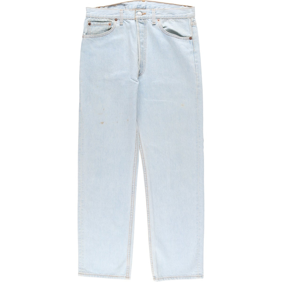 1990'S Levi's 501-0134 Straight Denim Pants, Made in USA, Men's Size W33 (approx.), Vintage cotton Blue type light blue Vintage Second Hand