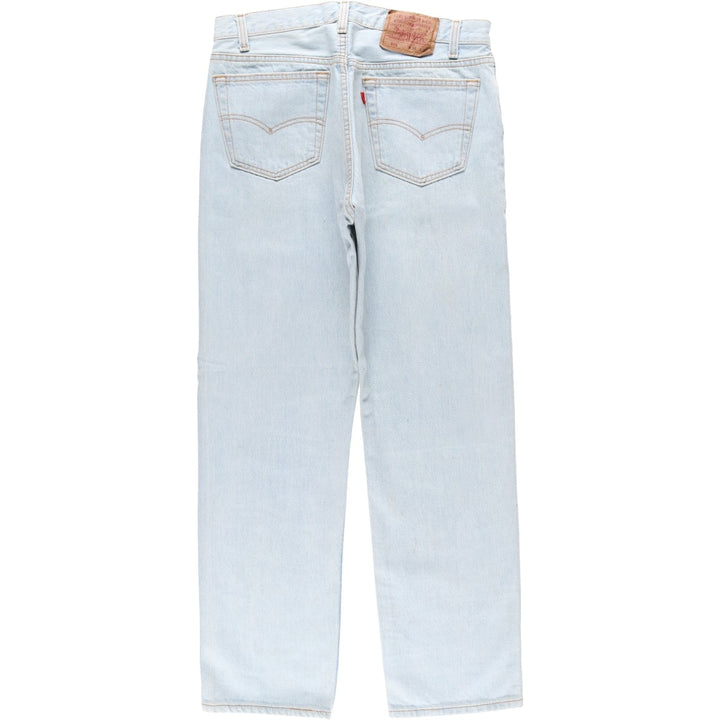 1990'S Levi's 501-0134 Straight Denim Pants, Made in USA, Men's Size W33 (approx.), Vintage cotton Blue type light blue Vintage Second Hand