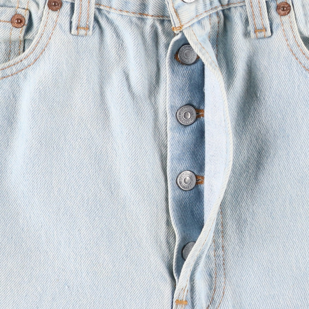 1990'S Levi's 501-0134 Straight Denim Pants, Made in USA, Men's Size W33 (approx.), Vintage cotton Blue type light blue Vintage Second Hand