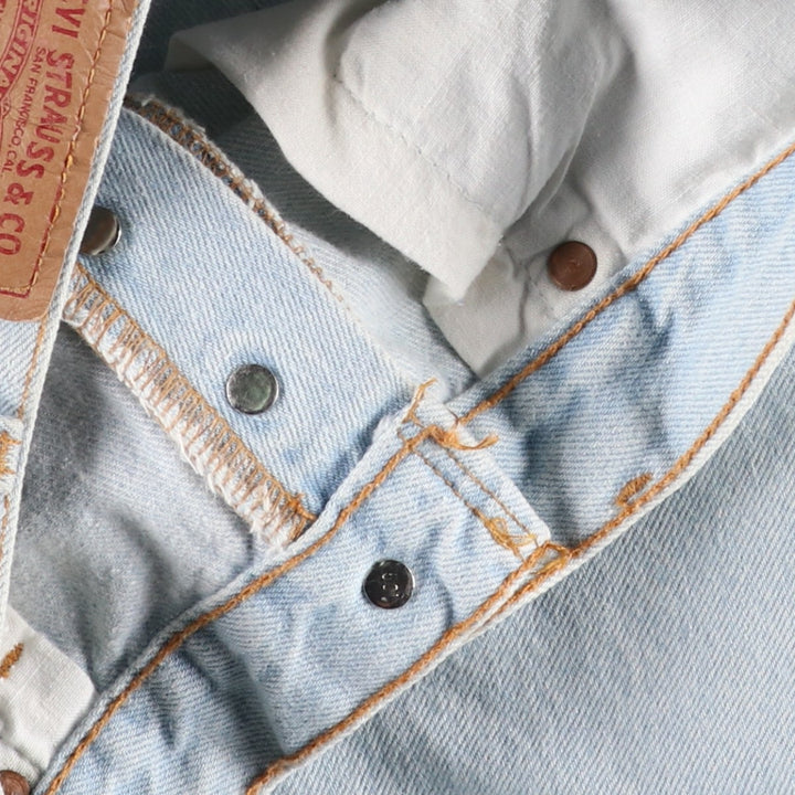 1990'S Levi's 501-0134 Straight Denim Pants, Made in USA, Men's Size W33 (approx.), Vintage cotton Blue type light blue Vintage Second Hand