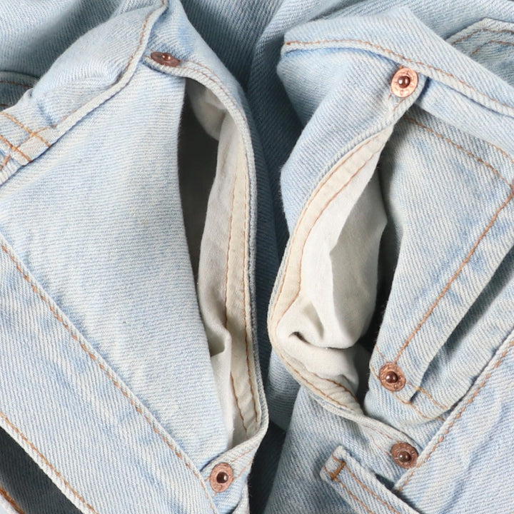 1990'S Levi's 501-0134 Straight Denim Pants, Made in USA, Men's Size W33 (approx.), Vintage cotton Blue type light blue Vintage Second Hand