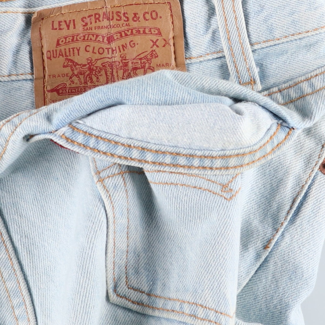1990'S Levi's 501-0134 Straight Denim Pants, Made in USA, Men's Size W33 (approx.), Vintage cotton Blue type light blue Vintage Second Hand