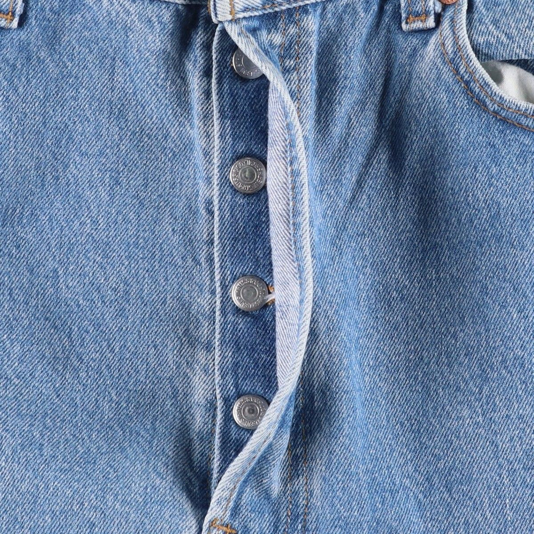 1990'S Levi's 501-0191 Straight Denim Pants, Made in USA, Men's Size W34 (approx.), Vintage cotton blue type Vintage Second Hand