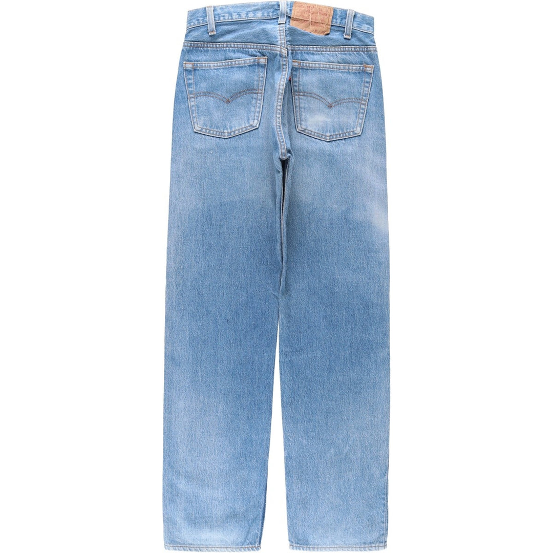 ~90'S Levi's Straight Denim Pants, Made in USA, Men's Size W29 (approx.), Vintage cotton blue type Vintage Second Hand