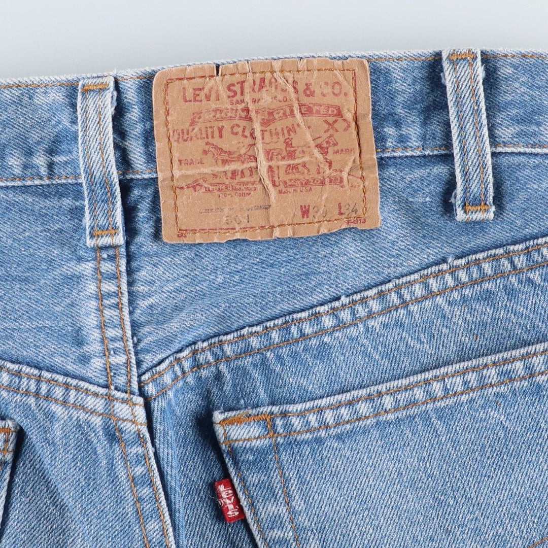 ~90'S Levi's Straight Denim Pants, Made in USA, Men's Size W29 (approx.), Vintage cotton blue type Vintage Second Hand