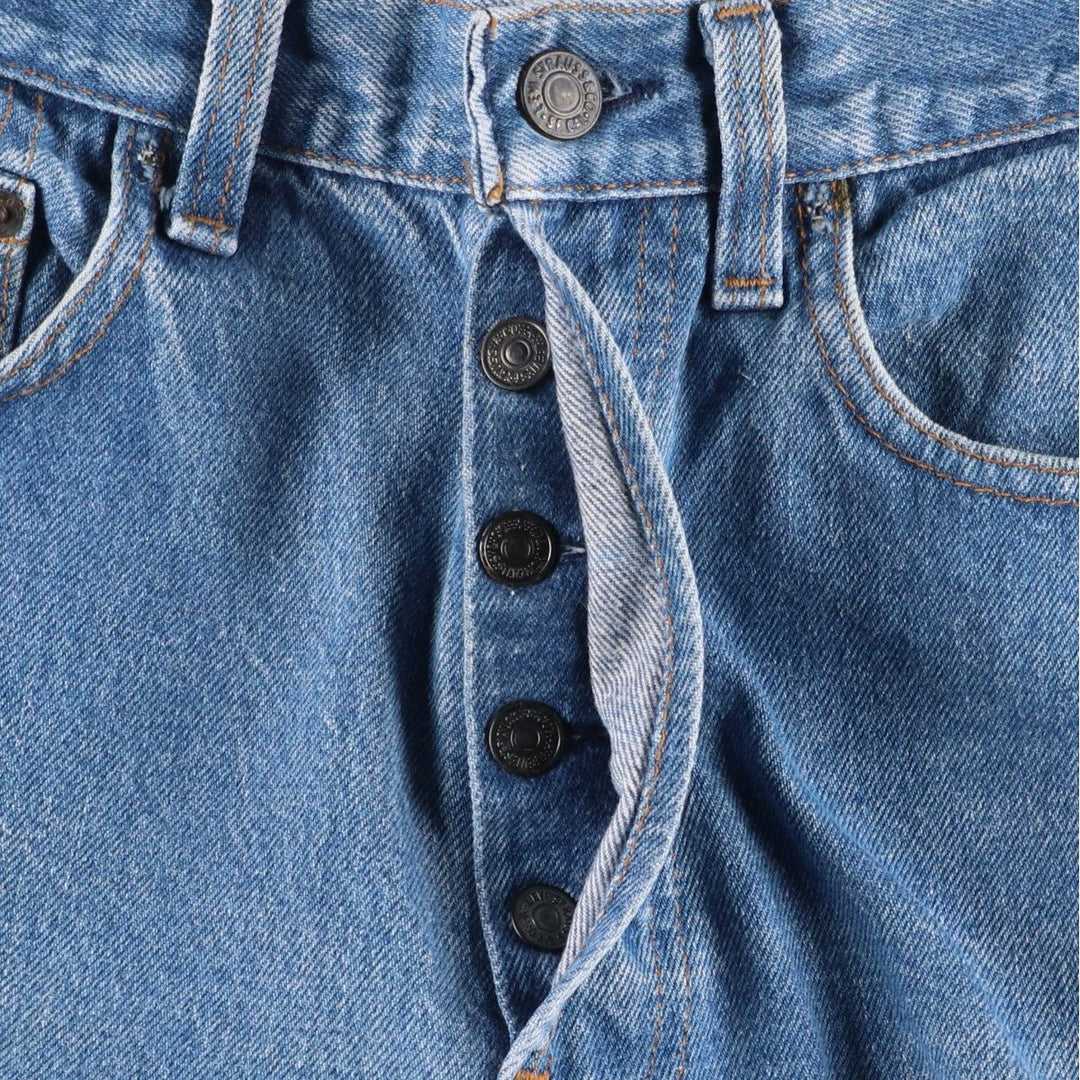 ~90'S Levi's Straight Denim Pants, Made in USA, Men's Size W29 (approx.), Vintage cotton blue type Vintage Second Hand