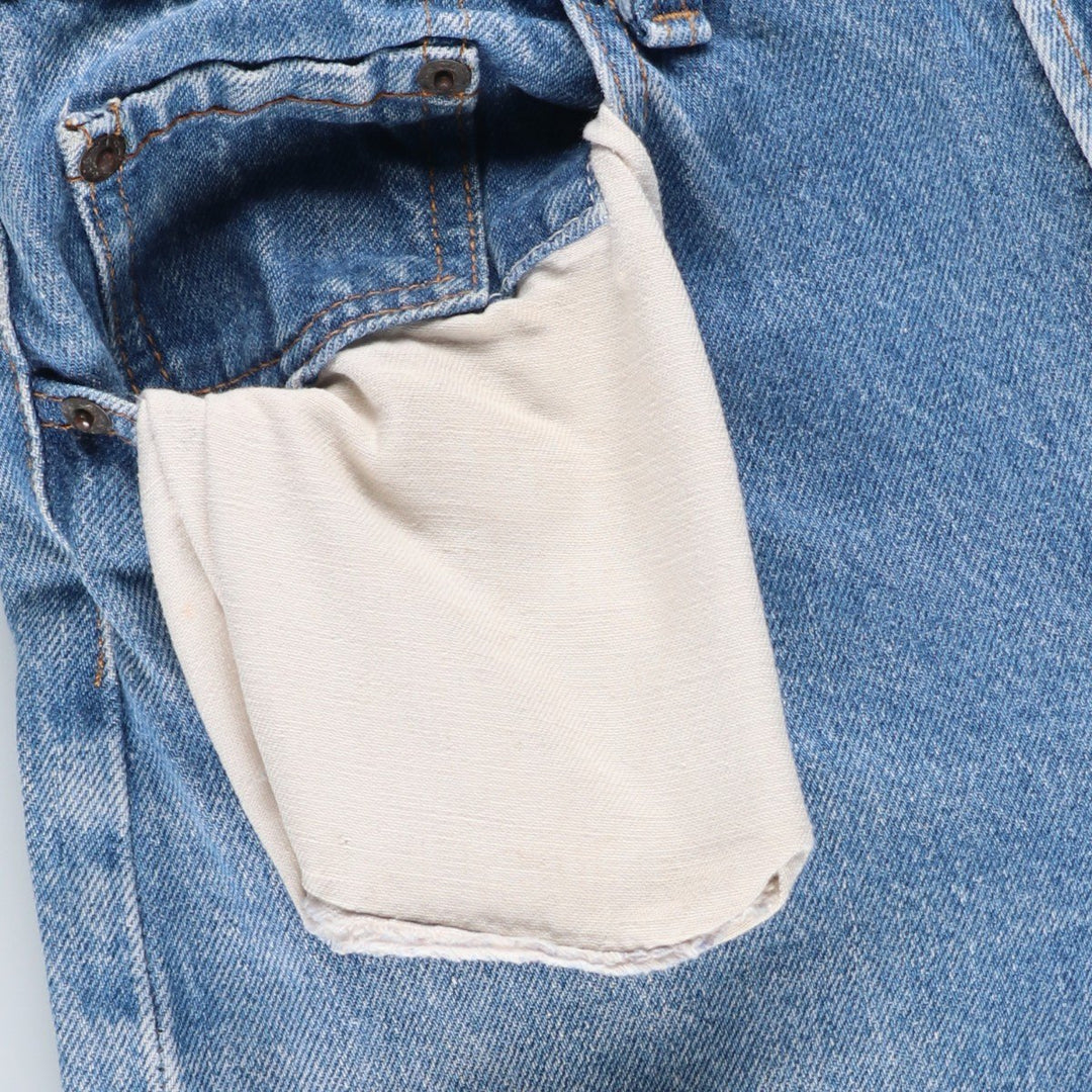 ~90'S Levi's Straight Denim Pants, Made in USA, Men's Size W29 (approx.), Vintage cotton blue type Vintage Second Hand