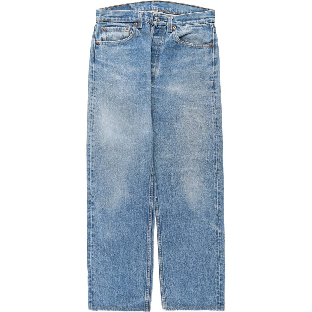 ~1990'S Levi's 501-0117 Straight Denim Pants, Made in USA, Men's Size W31 (approx.), Vintage cotton blue type Vintage Second Hand