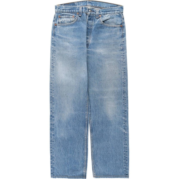 ~1990'S Levi's 501-0117 Straight Denim Pants, Made in USA, Men's Size W31 (approx.), Vintage cotton blue type Vintage Second Hand