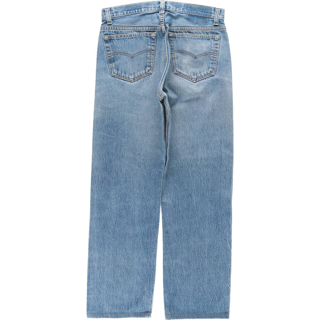 ~1990'S Levi's 501-0117 Straight Denim Pants, Made in USA, Men's Size W31 (approx.), Vintage cotton blue type Vintage Second Hand