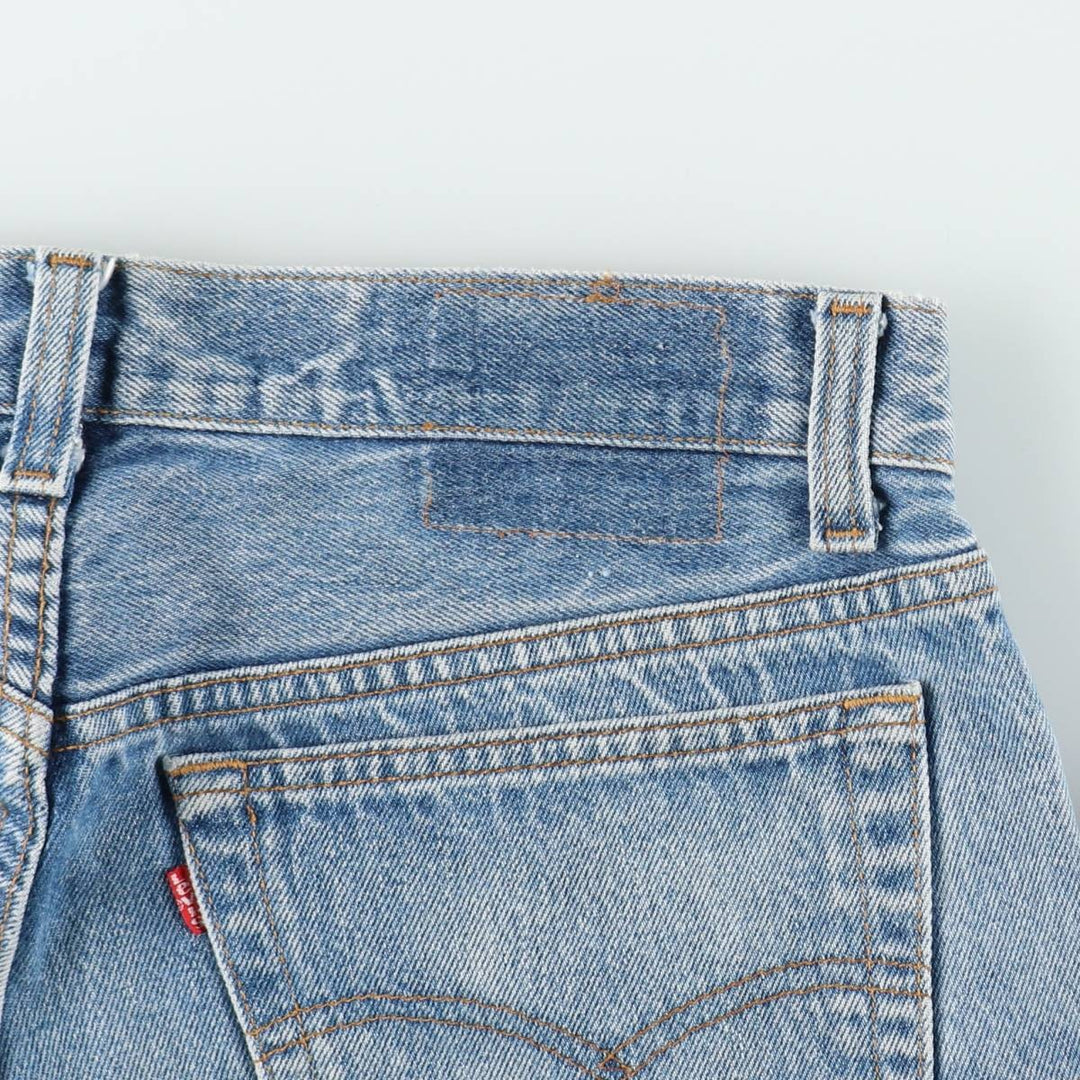 ~1990'S Levi's 501-0117 Straight Denim Pants, Made in USA, Men's Size W31 (approx.), Vintage cotton blue type Vintage Second Hand