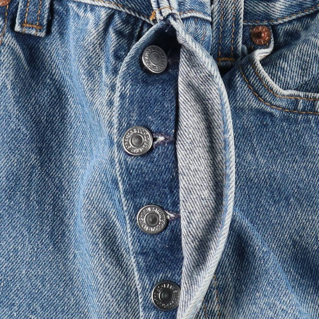 ~1990'S Levi's 501-0117 Straight Denim Pants, Made in USA, Men's Size W31 (approx.), Vintage cotton blue type Vintage Second Hand