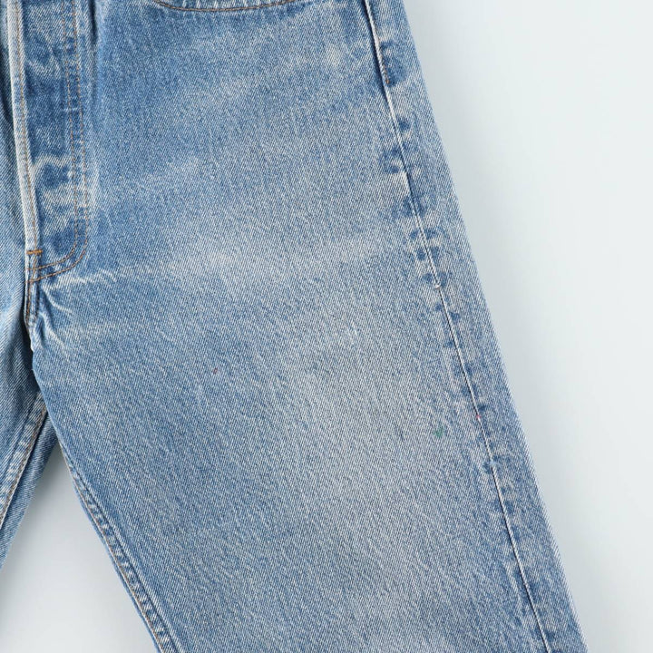~1990'S Levi's 501-0117 Straight Denim Pants, Made in USA, Men's Size W31 (approx.), Vintage cotton blue type Vintage Second Hand
