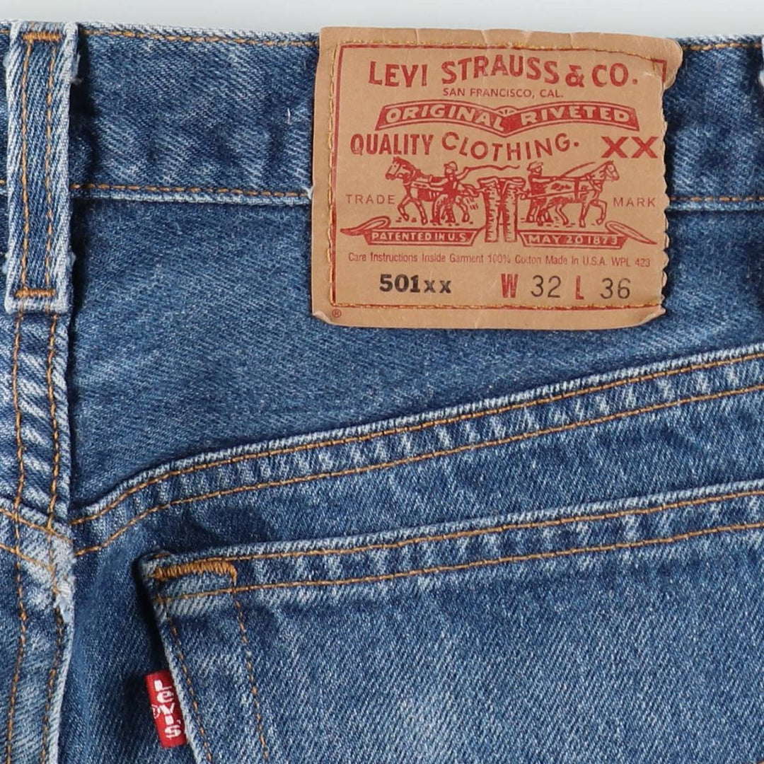 90'S Levi's 501-0000 Straight Denim Pants Made in USA Men's W30 Vintage cotton blue type Vintage Second Hand